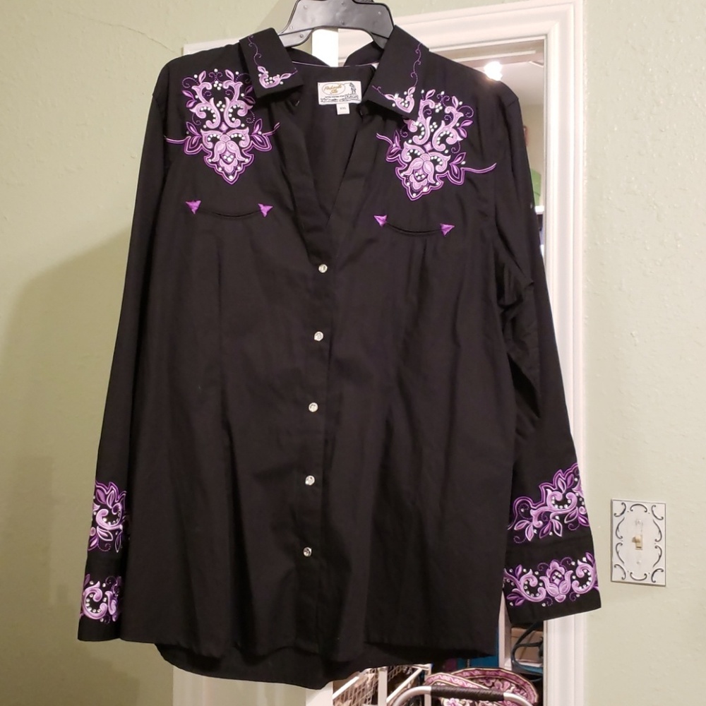 Womans button up blouse